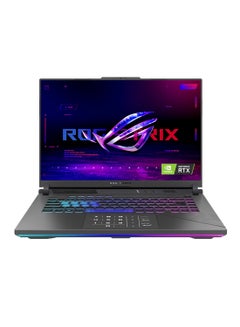 ROG STRIX G16 G614JZR-I9321G Laptop With 16-Inch 240Hz Display, Core i9-14900HX Processor/32GB RAM/1TB SSD/12GB NVIDIA Geforce RTX 4080 Graphics Card/Windows 11 Home English/Arabic Gray