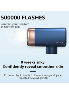 MLAY T14 Painless Ice Compress Laser Hair Removal Device,500,000 Flashes Epilator For Whole Body Bikini Line Arm Armpit Face Back Leg (1*HR Lamp)  - Image 5