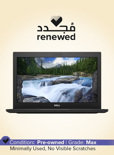 Renewed - Latitude E7290 2018 Laptop With 12.5-inch Display,Intel Core i5 Processor/Quad Core/8GB RAM/256GB SSD/intel UHD 620 Grapichs English Black