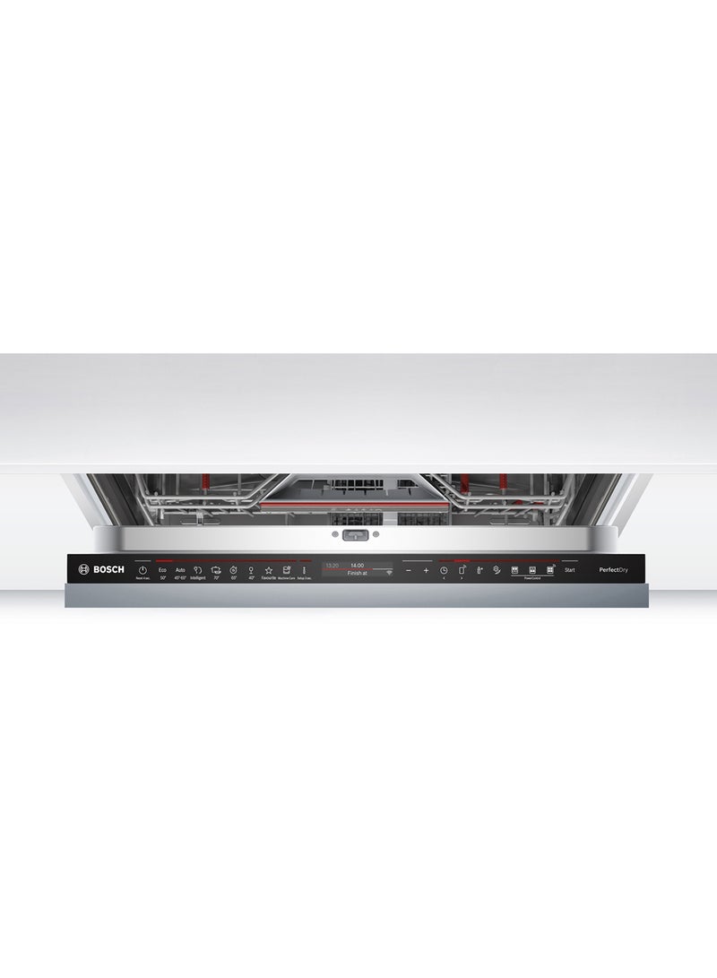بوش Fully Integrated Dishwasher with Flexible Loading, Stainless Steel, with SilencePlus and AquaStop 2400 W SMV8ZDX86M White  - Image 3
