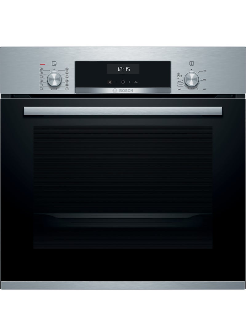 BOSCH 60x60 Cm Built-in Oven With Added Steam Function, LCD Display Control, Series 6, 8 Heating Methods, HIJ557YS0M, Stainless Steel HIJ557YS0M Stainless Steel - Image 1