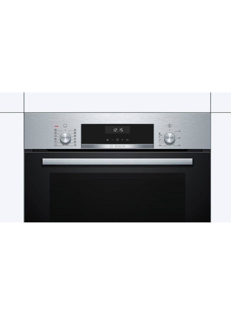 BOSCH 60x60 Cm Built-in Oven With Added Steam Function, LCD Display Control, Series 6, 8 Heating Methods, HIJ557YS0M, Stainless Steel HIJ557YS0M Stainless Steel - Image 2