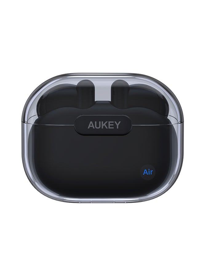 Aukey - EP-M2 Move Air True Wireless Earbuds، BT 5.3, IPX4 Waterproof, 20 Battrey Life, 3.5g Weight Black - Image 1