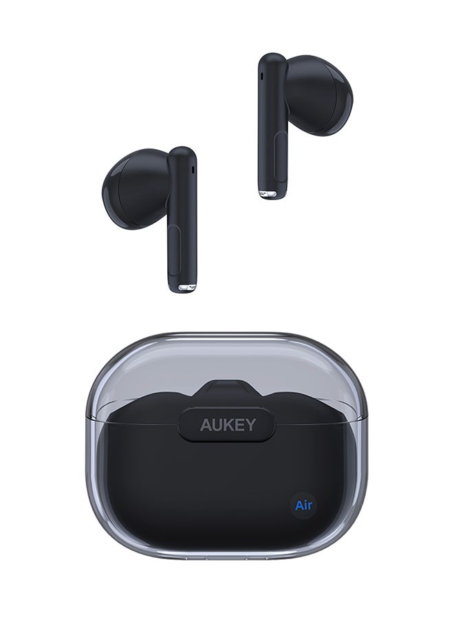Aukey - EP-M2 Move Air True Wireless Earbuds، BT 5.3, IPX4 Waterproof, 20 Battrey Life, 3.5g Weight Black - Image 1