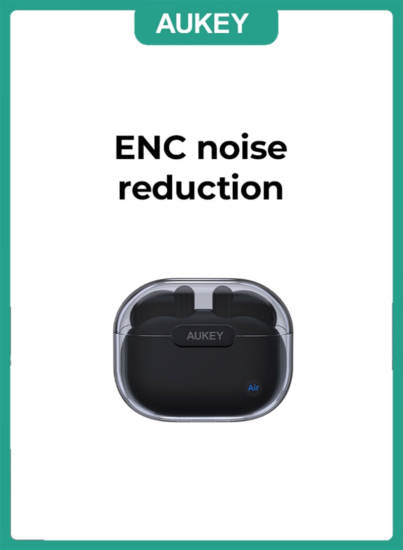 Aukey EP-M2 Move Air True Wireless Earbuds، BT 5.3, IPX4 Waterproof, 20 Battrey Life, 3.5g Weight Black - Image 3