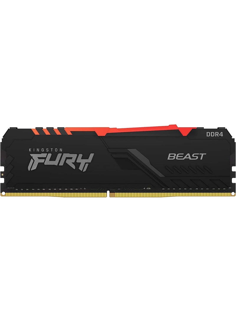 Kingston - FURY Beast RGB 8GB 3600MHz DDR4 CL17 Desktop Speicher Einzelnes Modul KF436C17BBA/8 - Image 1