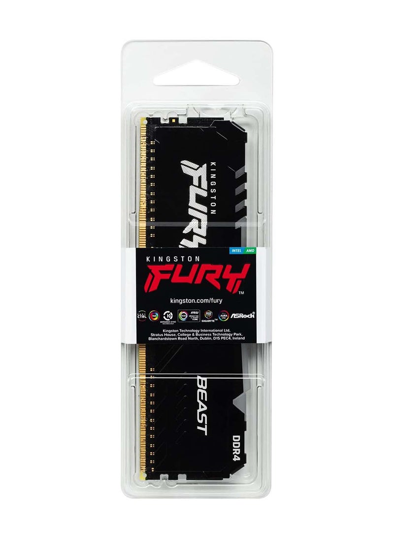 Kingston - FURY Beast RGB 8GB 3600MHz DDR4 CL17 Desktop Speicher Einzelnes Modul KF436C17BBA/8 - Image 1