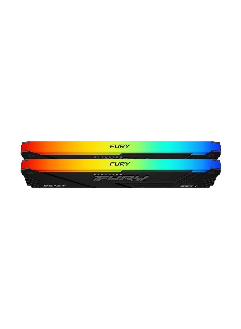 FURY Beast RGB 16GB 3200MT/s DDR4 CL16 DIMM (Kit of 2) Computer Memory KF432C16BB2AK2/16 Black - pnsku/N70053037V/45/_/1710143166/05461b5e-fcd2-4f90-9738-f8feb481048a