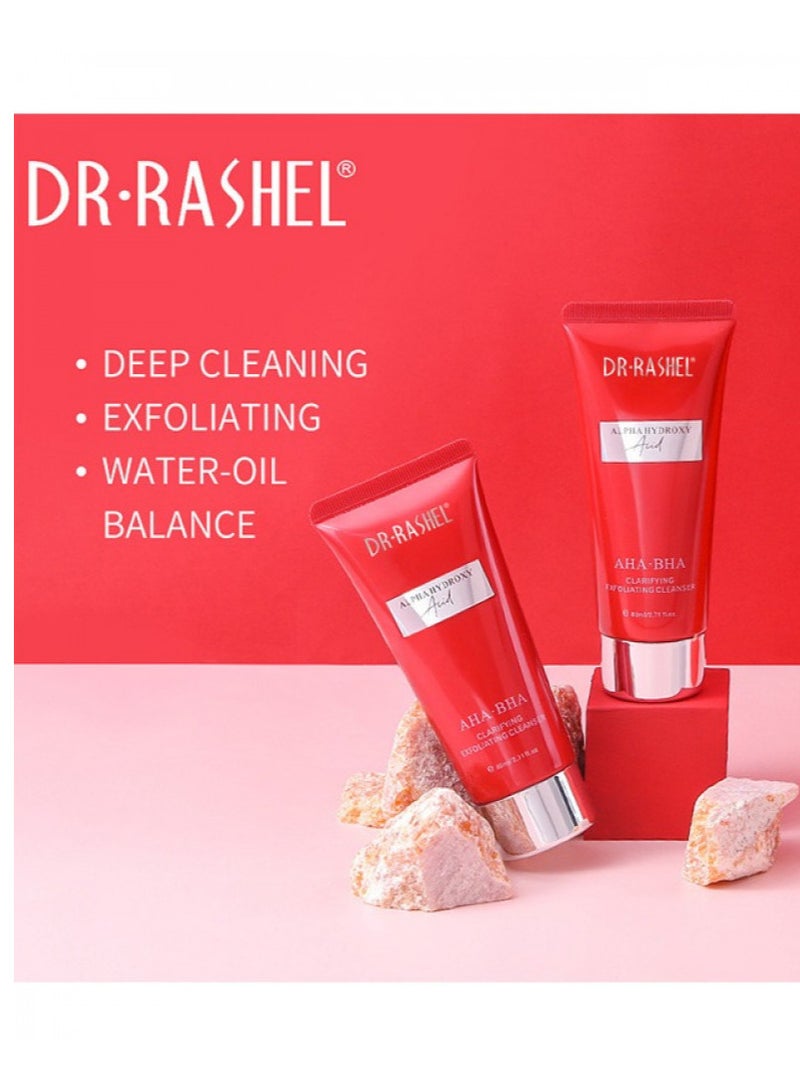 DR. RASHEL - Facial Cleanser And Scrub With Alpha And Beta Hydroxy Acids Red 80ml - Image 1