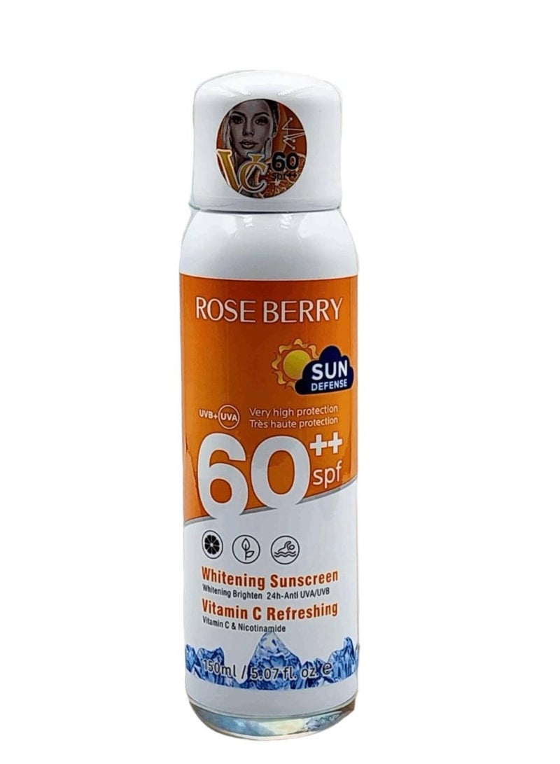 Whitening Brighten 24h-Anti UVA/UVB Sunscreen With Refreshing Vitamin C 150ml