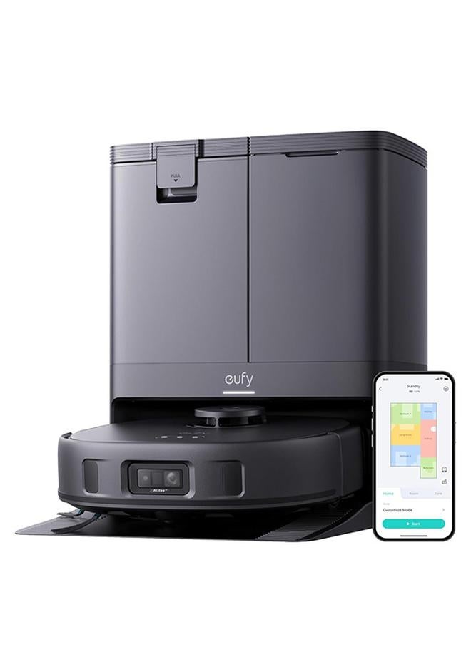 إيوفي مكنسة وممسحة eufy X10 Pro Omni Robot مع شفط 8000 باسكال، ممسحة مزدوجة مع رفع تلقائي 12 مم واكتشاف السجاد، تجنب العوائق بالذكاء الاصطناعي، غسيل ممسحة تلقائي، تجفيف ذاتي، تفريغ ذاتي، إعادة تعبئة ذاتية - Image 1