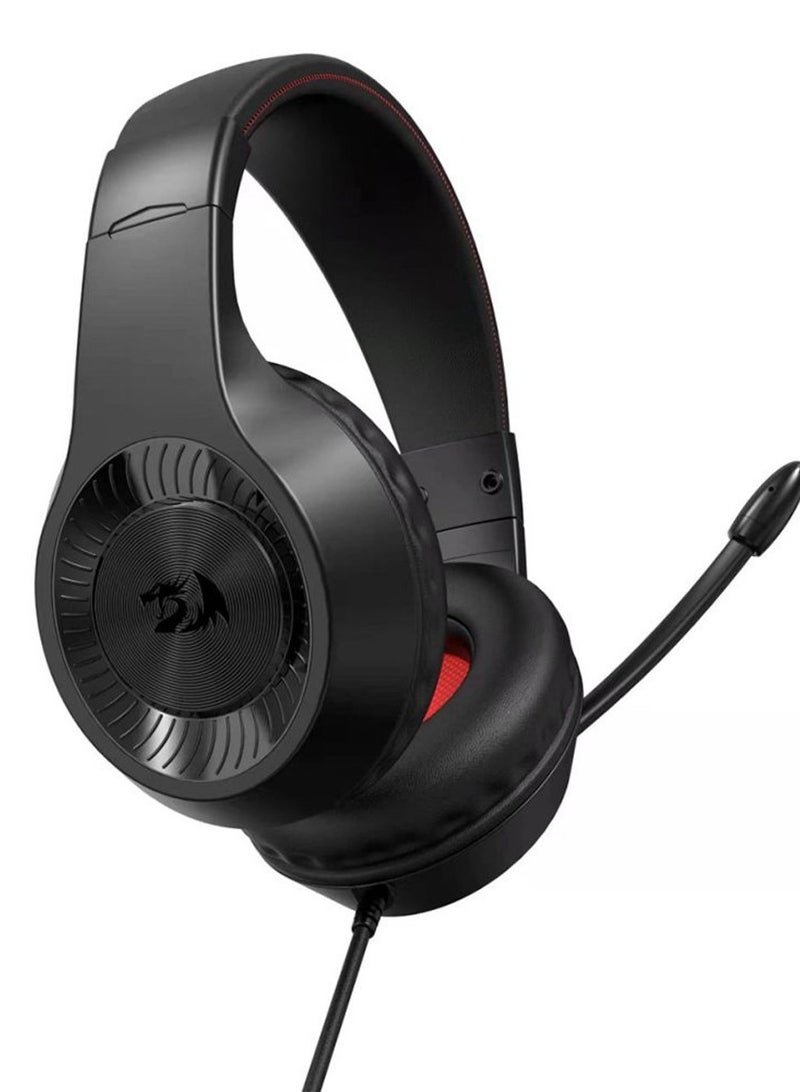 REDRAGON - Pelias Wired Gaming Headset Black - H130 - Image 1