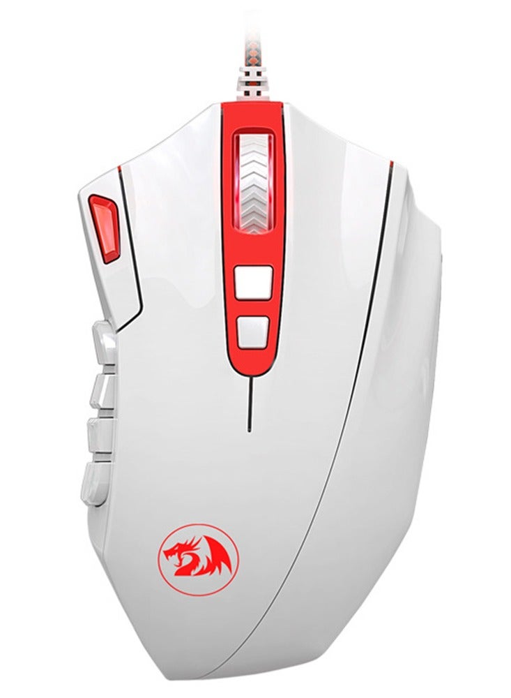 REDRAGON M901 PERDITION 3 Wired Gaming Mouse – 24000DPI (White) - 1200FPS , Super Fast Game Engine - Image 1