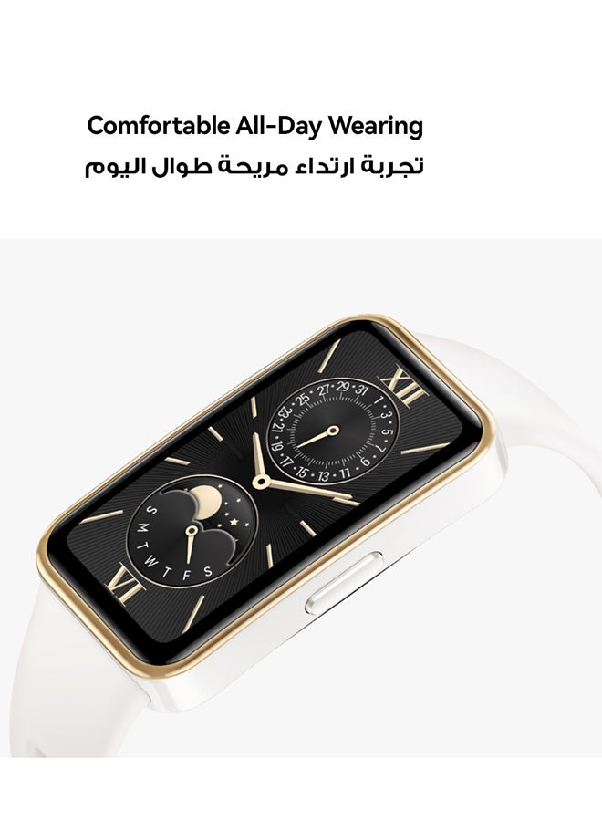 هواوي ساعة ذكية باند 9، تصميم نحيف للغاية ومريح في الارتداء، تحليل علمي للنوم، عمر بطارية متين، نظام تشغيل IOS وAndroid وردي ساحر - Image 3