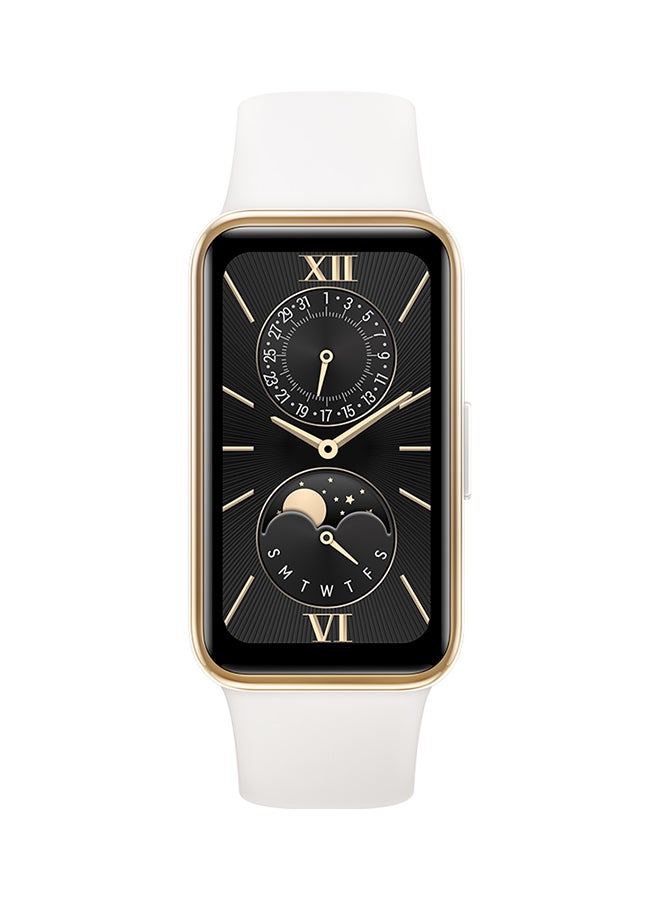 هواوي ساعة ذكية باند 9، تصميم نحيف للغاية ومريح في الارتداء، تحليل علمي للنوم، عمر بطارية متين، نظام تشغيل IOS وAndroid باللون الأبيض - Image 2