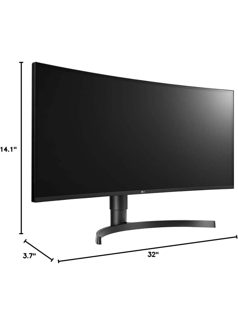 34-Inch UltraWide WQHD VA Curved Monitor with USB Type-C, 100Hz Refresh Rate, 5ms (GtG), HDR10, 16.7M Colors / sRGB 99%, HDR10, AMD FreeSync, One Click Stand, USB-C 65 W, DP / HDMI | 34WR55QC-B Black