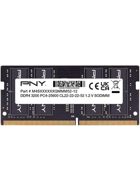 الأداء 16 جيجابايت DDR4 DRAM 3200 ميجا هرتز (PC4-25600) CL22 (متوافق مع 2933 ميجا هرتز أو 2666 ميجا هرتز أو 2400 ميجا هرتز أو 2133 ميجا هرتز) مجموعة ذاكرة الكمبيوتر المحمول/الكمبيوتر المحمول (SODIMM) 1.2 فولت - MN16GSD43200-TB