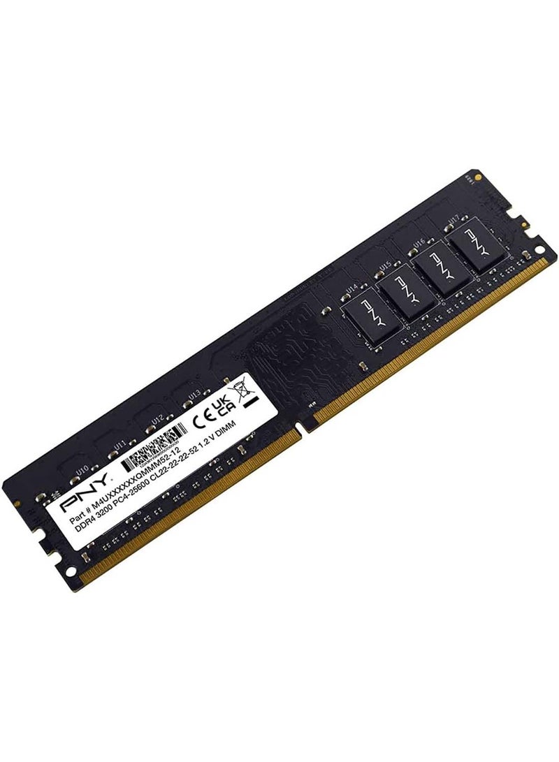 PNY Performance 8GB DDR4 DRAM 3200MHz (PC4-25600) CL22 (Compatible with 2666MHz, 2400MHz or 2133MHz) 1.2V Desktop (DIMM) Computer Memory – MD8GSD43200-TB  - Image 2