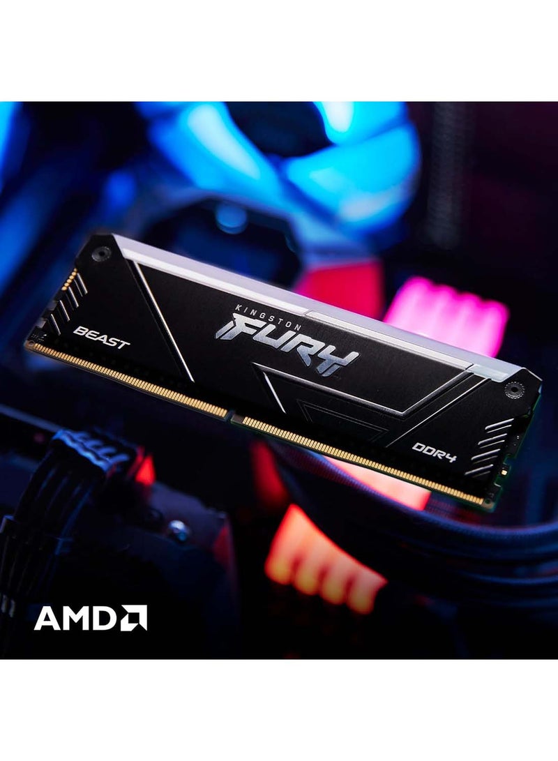 كينغستون - ذاكرة كمبيوتر FURY Beast RGB 32GB 3600MT/s DDR4 CL18 DIMM (مجموعة من 2) KF436C18BB2AK2/32 - Image 1