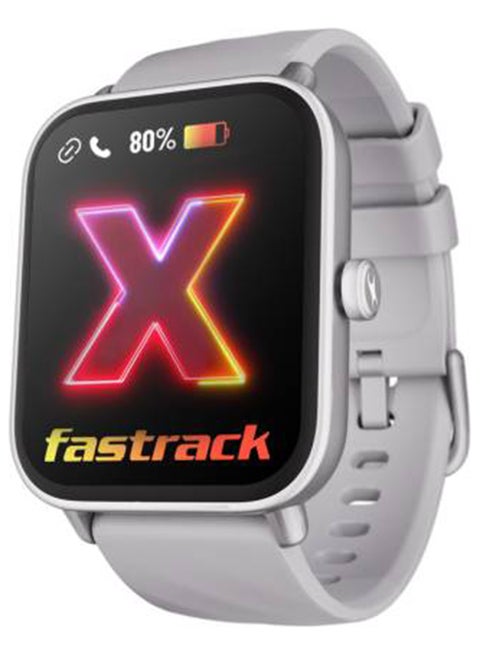 Titan Revoltt X Smart Watch 1.83 Inch TFT Square Display, BT Calling, HRM, SpO2, AI Voice Grey