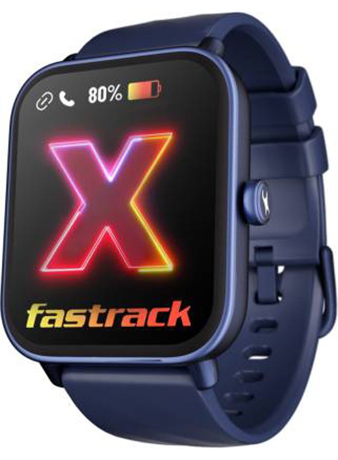 fastrack Titan Revoltt X Smart Watch 1.83 Inch TFT Square Display, BT Calling, HRM, SpO2, AI Voice Blue  - Image 1