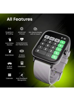fastrack Titan Revoltt X Smart Watch 1.83 Inch TFT Square Display, BT Calling, HRM, SpO2, AI Voice Black  - Image 5