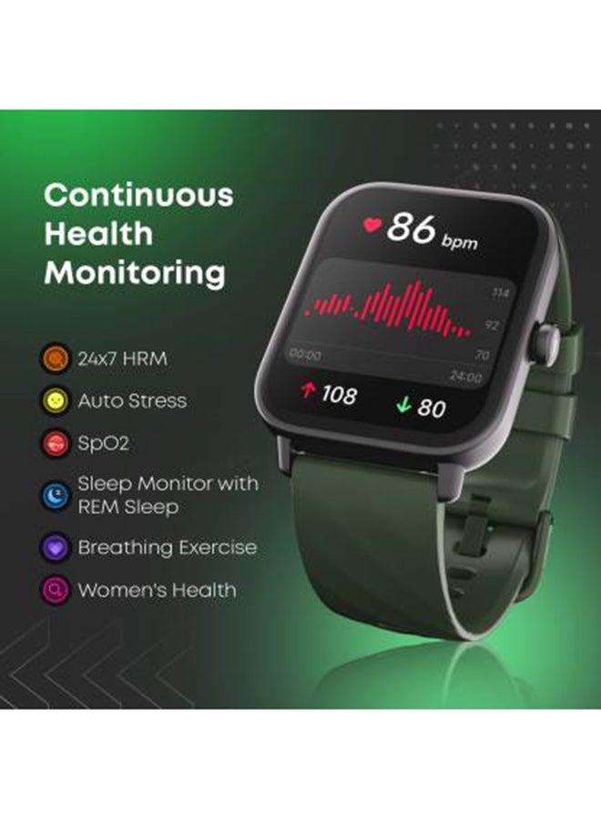fastrack - Titan Revoltt X Smart Watch 1.83 Inch TFT Square Display, BT Calling, HRM, SpO2, AI Voice Black - Image 1