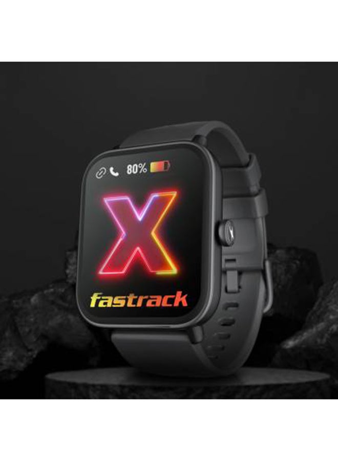 fastrack - Titan Revoltt X Smart Watch 1.83 Inch TFT Square Display, BT Calling, HRM, SpO2, AI Voice Black - Image 1
