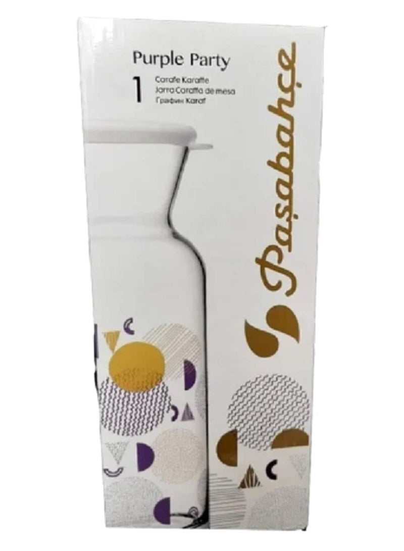 باساباتشي كارافه الحفلات الأرجوانية 700 مل بغطاء سيليكون - Image 2