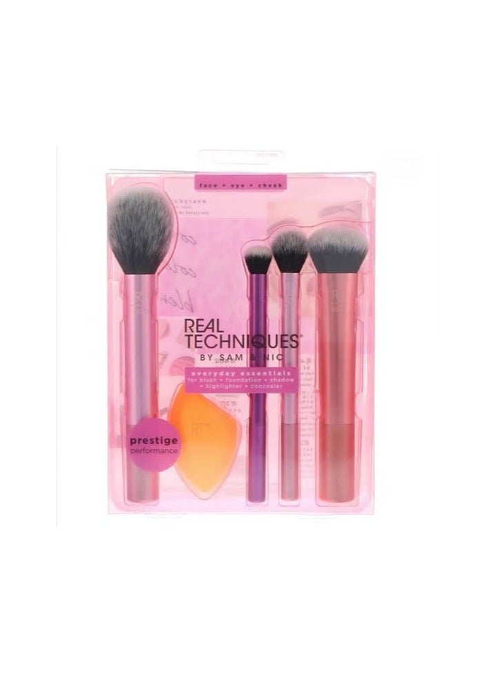 REAL TECHNIQUES - Everyday Essentials Multi Use Brush Set Multicolour Multicolor - Image 1