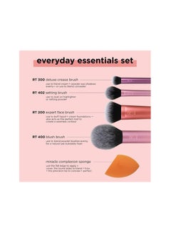 REAL TECHNIQUES Everyday Essentials Multi Use Brush Set Multicolour Multicolor  - Image 2