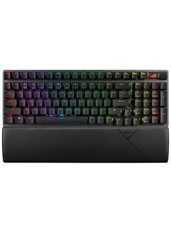 ASUS ROG Strix Scope II 96 Wireless Gaming Keyboard, Tri-Mode Connection, Dampening Foam & Switch-Dampening Pads, Hot-Swappable Pre-lubed ROG NX Storm Switches, PBT Keycaps, RGB-Black