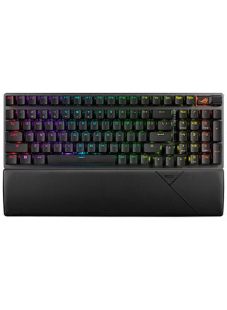 لوحة مفاتيح الألعاب اللاسلكية ASUS ROG Strix Scope II 96، اتصال ثلاثي الأوضاع، رغوة مخففة ووسادات ترطيب التبديل، مفاتيح ROG NX Storm مسبقة التشحيم قابلة للتبديل السريع، أغطية مفاتيح PBT، RGB-أسود - pnsku/N70053336V/45/_/1710097925/1c349446-3a62-4342-b161-30f5b2aeb237