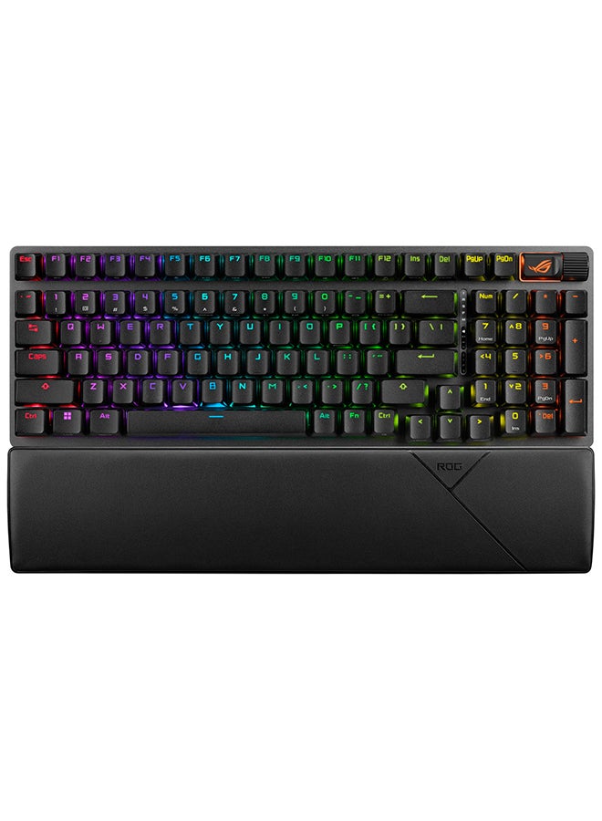 ASUS - ASUS ROG Strix Scope II 96 Wireless Gaming Keyboard, Tri-Mode Connection, Dampening Foam & Switch-Dampening Pads, Hot-Swappable Pre-lubed ROG NX Storm Switches, PBT Keycaps, RGB-Black - Image 1
