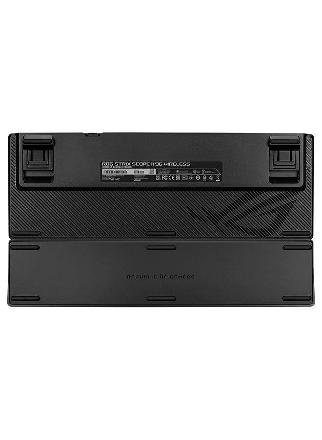 ASUS - ASUS ROG Strix Scope II 96 Wireless Gaming Keyboard, Tri-Mode Connection, Dampening Foam & Switch-Dampening Pads, Hot-Swappable Pre-lubed ROG NX Storm Switches, PBT Keycaps, RGB-Black - Image 1
