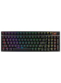 أسوس لوحة مفاتيح الألعاب اللاسلكية ASUS ROG Strix Scope II 96، اتصال ثلاثي الأوضاع، رغوة مخففة ووسادات ترطيب التبديل، مفاتيح ROG NX Storm مسبقة التشحيم قابلة للتبديل السريع، أغطية مفاتيح PBT، RGB-أسود  - Image 3