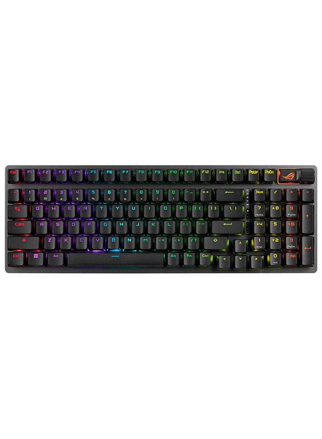 ASUS - ASUS ROG Strix Scope II 96 Wireless Gaming Keyboard, Tri-Mode Connection, Dampening Foam & Switch-Dampening Pads, Hot-Swappable Pre-lubed ROG NX Storm Switches, PBT Keycaps, RGB-Black - Image 1