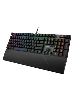 أسوس لوحة مفاتيح الألعاب ASUS ROG Strix Scope II RX، IP57، رغوة مبللة، مفاتيح ضوئية حمراء ROG RX مشحمة مسبقًا، أغطية مفاتيح PBT، عناصر تحكم متعددة الوظائف، مفاتيح التشغيل السريع لوظيفة Xbox Game Bar، RGB-أسود  - Image 3