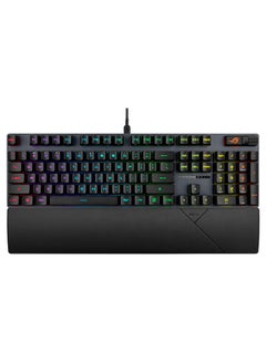 ROG Strix Scope II RX Gaming Keyboard, IP57, Dampening Foam, Pre-lubed ROG RX Red Optical Switches, PBT Keycaps, multi-function controls, Xbox Game Bar function hotkeys, RGB, US layout