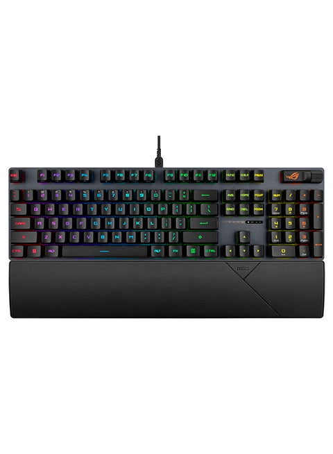 ROG Strix Scope II RX Gaming Keyboard, IP57, Dampening Foam, Pre-lubed ROG RX Red Optical Switches, PBT Keycaps, multi-function controls, Xbox Game Bar function hotkeys, RGB, US layout