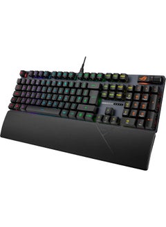 أسوس لوحة مفاتيح الألعاب ASUS ROG Strix Scope II RX، IP57، رغوة مبللة، مفاتيح ضوئية حمراء ROG RX مشحمة مسبقًا، أغطية مفاتيح PBT، عناصر تحكم متعددة الوظائف، مفاتيح التشغيل السريع لوظيفة Xbox Game Bar، RGB-أسود  - Image 4