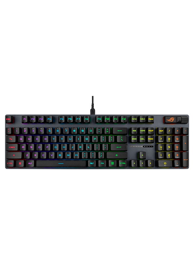 ASUS - ROG Strix Scope II RX Gaming Keyboard, IP57, Dampening Foam, Pre-lubed ROG RX Red Optical Switches, PBT Keycaps, multi-function controls, Xbox Game Bar function hotkeys, RGB, US layout - Image 1