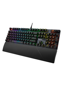 أسوس لوحة مفاتيح ألعاب كاملة الحجم ASUS ROG Strix Scope II، رغوة مبللة، مفاتيح ROG NX Snow مشحمة مسبقًا، أغطية مفاتيح ABS مطلية بالأشعة فوق البنفسجية، أدوات تحكم متعددة الوظائف، مفاتيح تشغيل سريع لشريط ألعاب Xbox والتسجيل، RGB-أسود  - Image 3