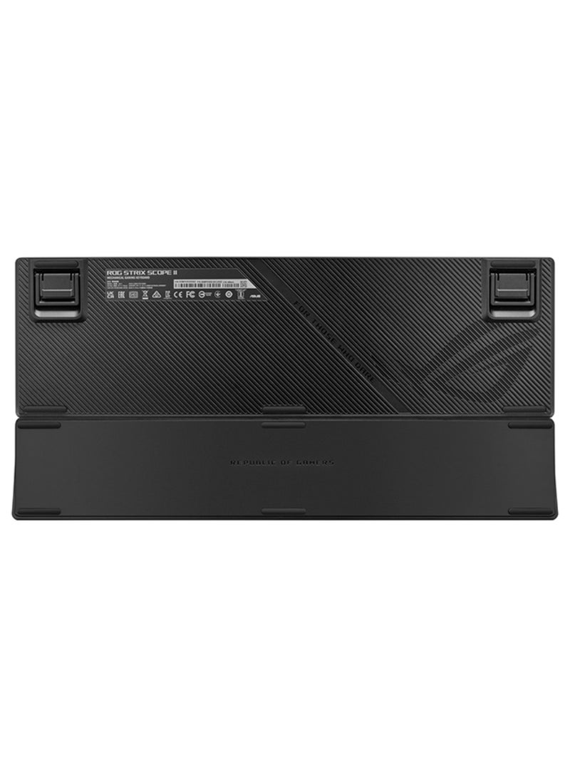ASUS - ROG Strix Scope II Full-Size Gaming Keyboard, Dampening Foam, Pre-lubed ROG NX Storm Switches, PBT Keycaps, multi-function controls, hotkeys for Xbox Game Bar and recording, RGB - Image 1