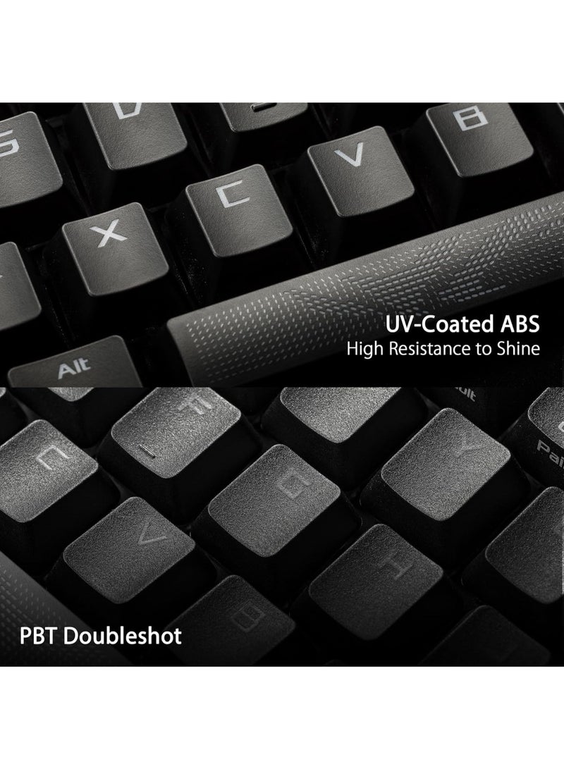 ASUS - ROG Strix Scope II Full-Size Gaming Keyboard, Dampening Foam, Pre-lubed ROG NX Storm Switches, PBT Keycaps, multi-function controls, hotkeys for Xbox Game Bar and recording, RGB - Image 1