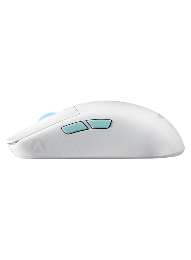 ASUS - Asus ROG Harpe Ace Aim Lab Edition Wireless Gaming Mouse, 54 g Lightweight, 2.4GHz RF, Bluetooth, 36K DPI Sensor, 5 Buttons, ROG SpeedNova, ROG Omni Receiver, Esports & FPS Gaming, White - Image 1