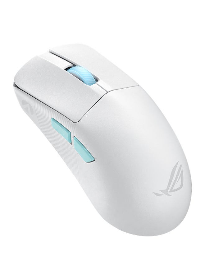 ASUS - Asus ROG Harpe Ace Aim Lab Edition Wireless Gaming Mouse, 54 g Lightweight, 2.4GHz RF, Bluetooth, 36K DPI Sensor, 5 Buttons, ROG SpeedNova, ROG Omni Receiver, Esports & FPS Gaming, White - Image 1