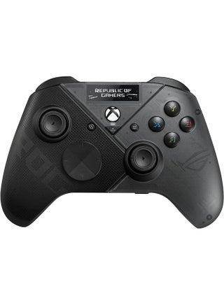 ROG Raikiri Pro Wireless PC controller, OLED display, USB-C/2.4GHz/BT on PC, USB-C on Xbox, 4 remappable rear buttons, step/linear triggers, adjustable joystick sensitivity, 3.5mm jack, ESS DAC - pnsku/N70053343V/45/_/1743056477/b69c4cd0-9094-412f-b69b-c04f90b285af
