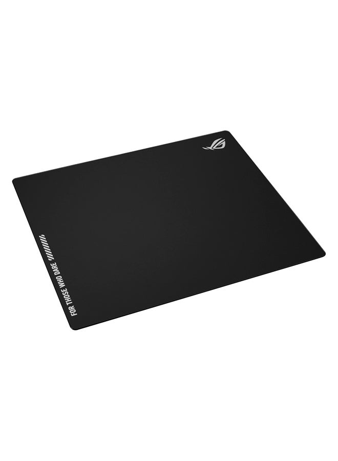 ASUS ROG Moonstone Ace L Tempered Glass Gaming Mouse Pad, Ultrafast Glides, Noise-Reducing Design,  9H Tempered Glass, Impact & Scratch Resistant, Anti-slip Silicone Base, 500 x 400 mm, Black | 90MP03L0-BPUA00  - Image 2