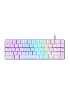 ASUS ROG Falchion Ace 65% RGB Compact Gaming Mechanical Keyboard, Lubed ROG NX Red Switches & Switch Stabilizers, Sound-Dampening Foam, PBT Keycaps, Wired with KVM, Three Angles, Cover Case-White
